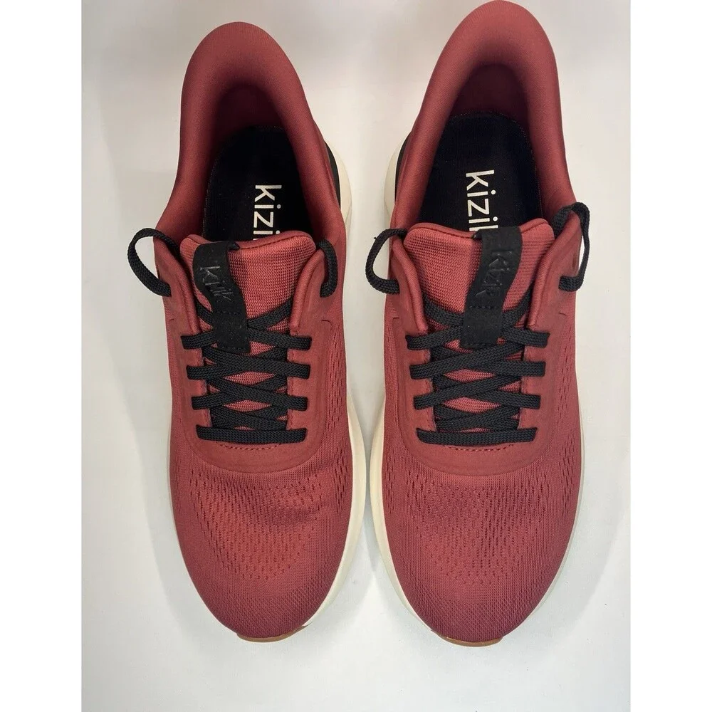 Kizik Mens Athens 2 Red Hands Free Sneakers Athletic Running Shoes Size 11.5